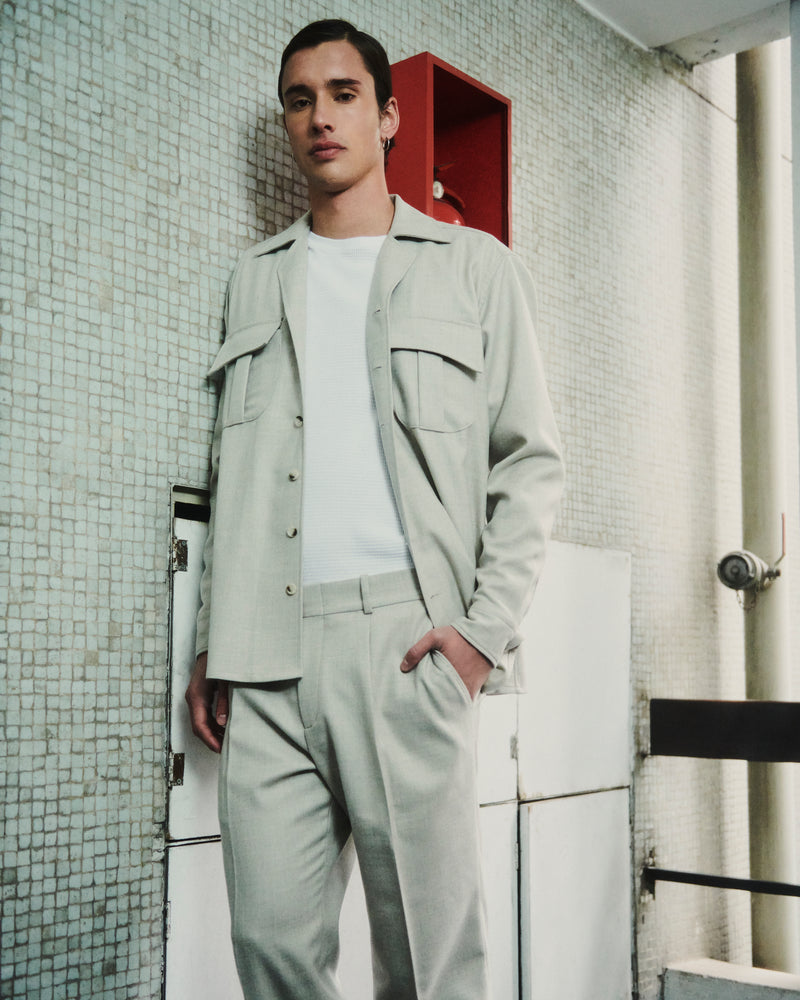 Camisa cuello solapa