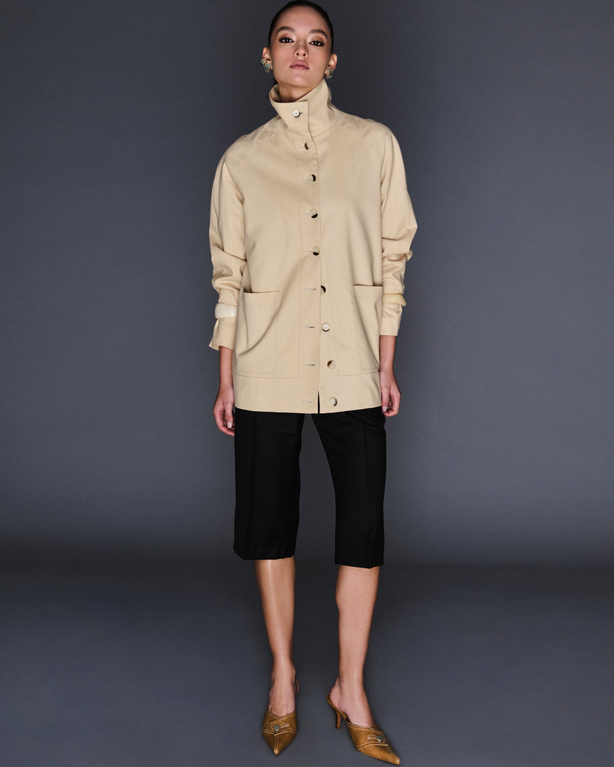 Chaqueta cuello botones