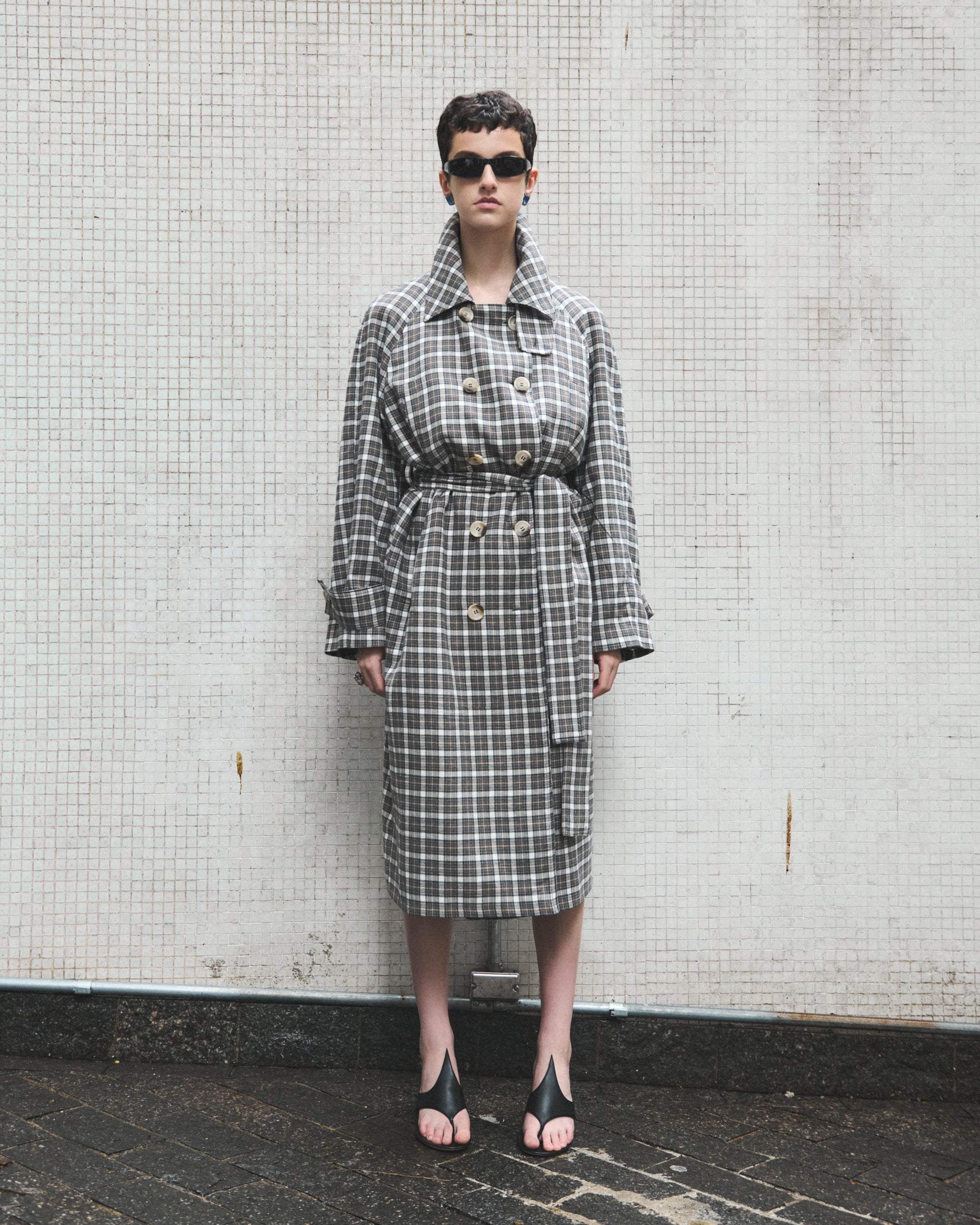 Trench Cuadros Rita