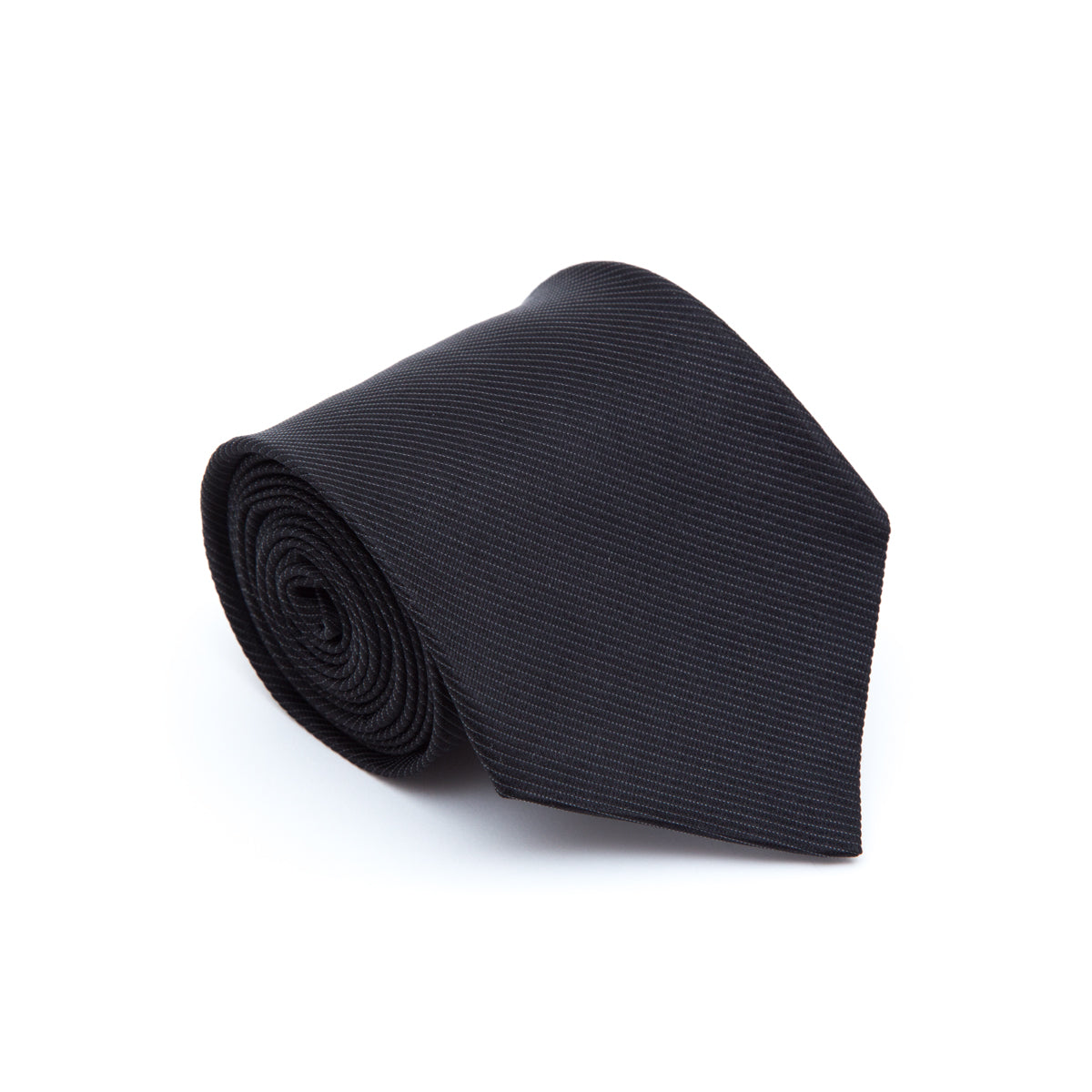 Black plain tie