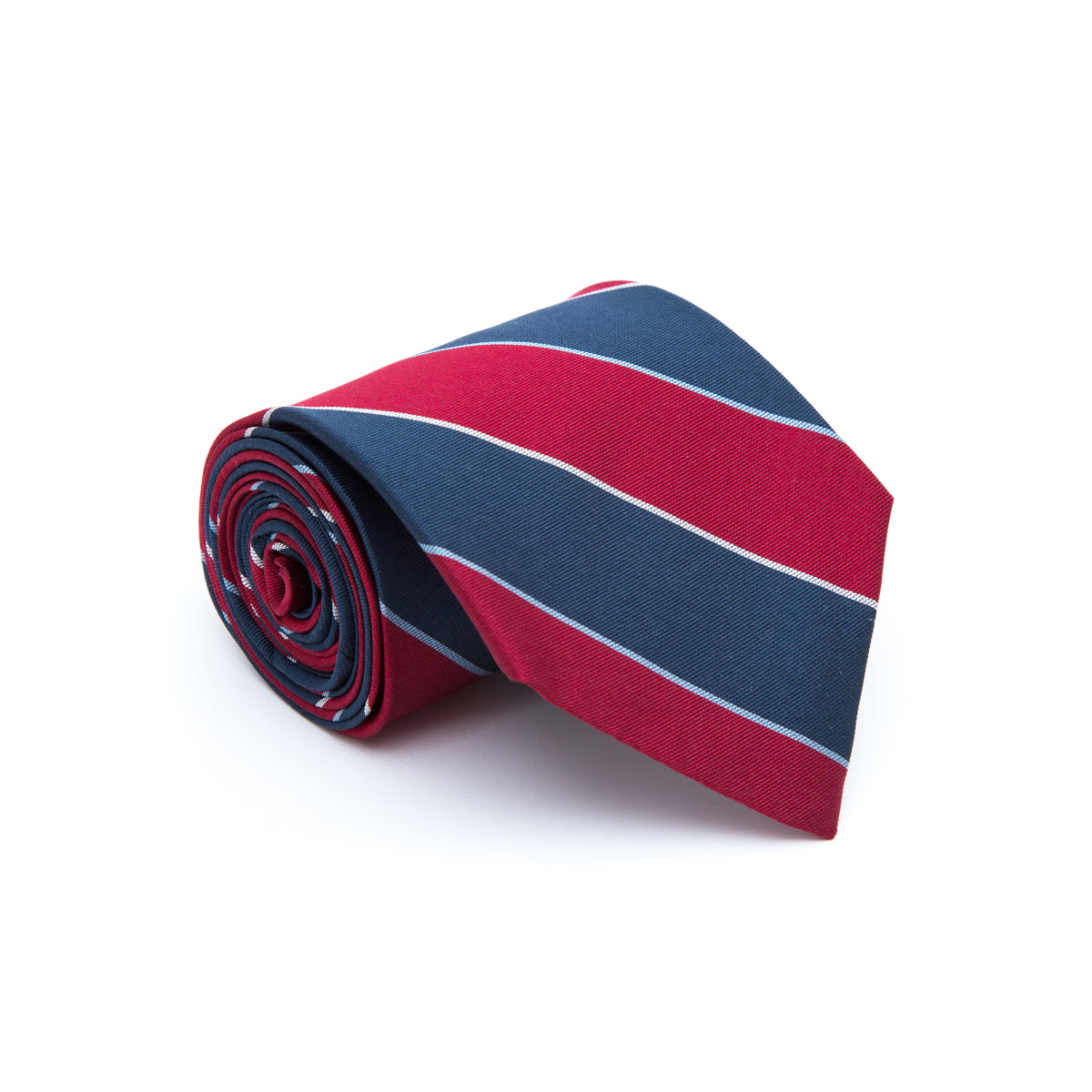 Two-tone striped tie