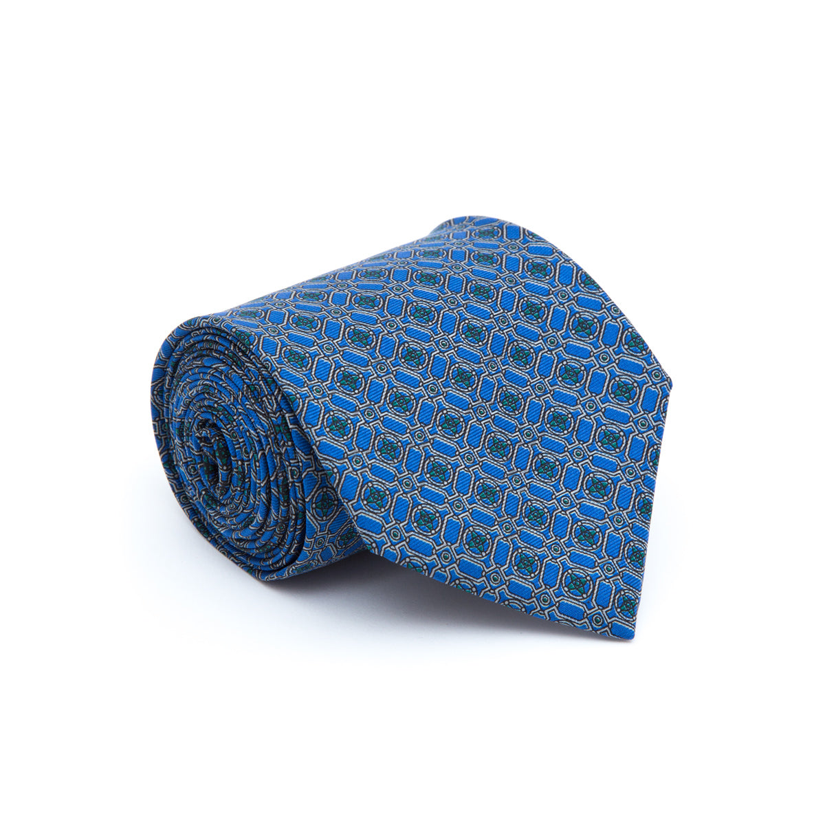Corbata fantasía azul francia