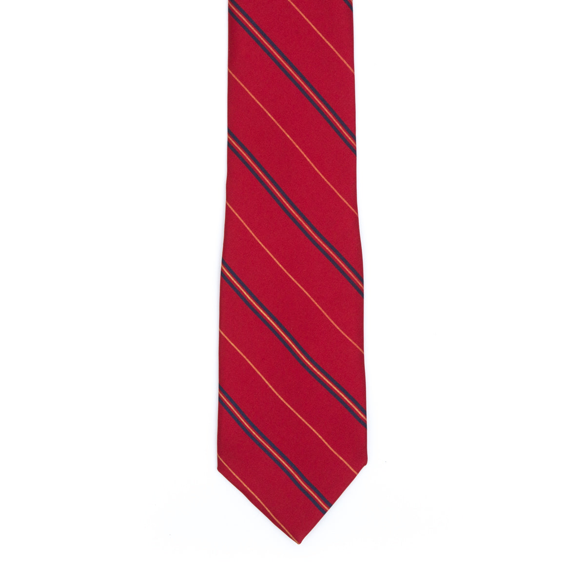 Red striped tie