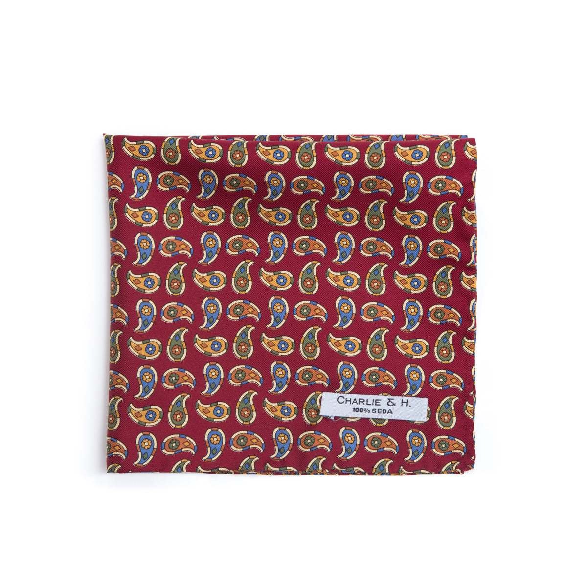 Pañuelo paisley burdeo - Charlie and H