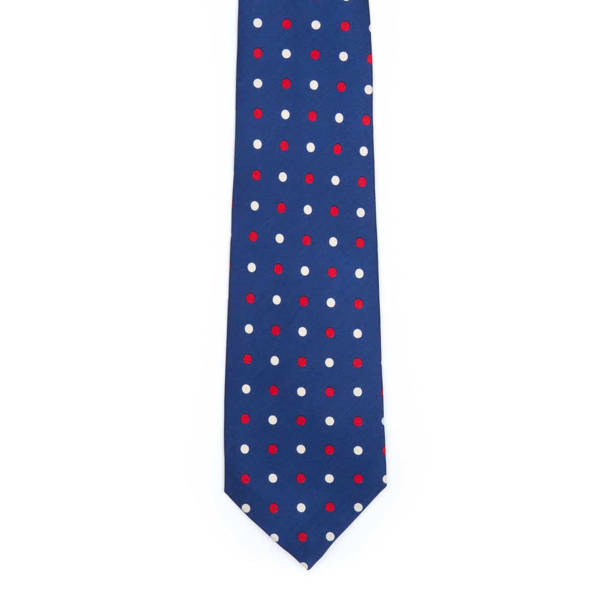 Blue speckled tie