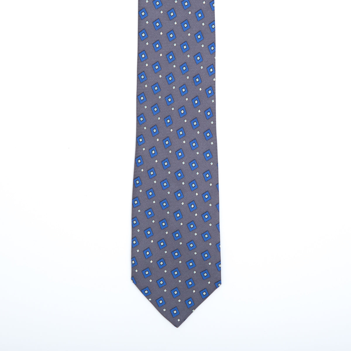 Gray geometric fantasy tie