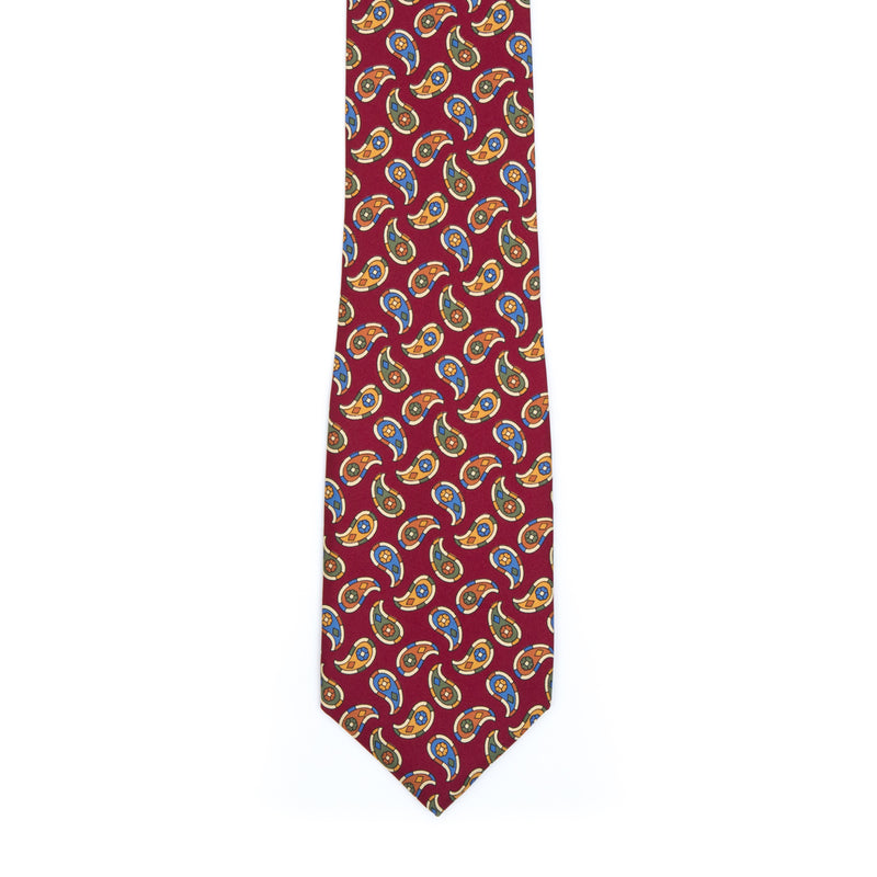 Corbata paisley burdeo - Charlie and H
