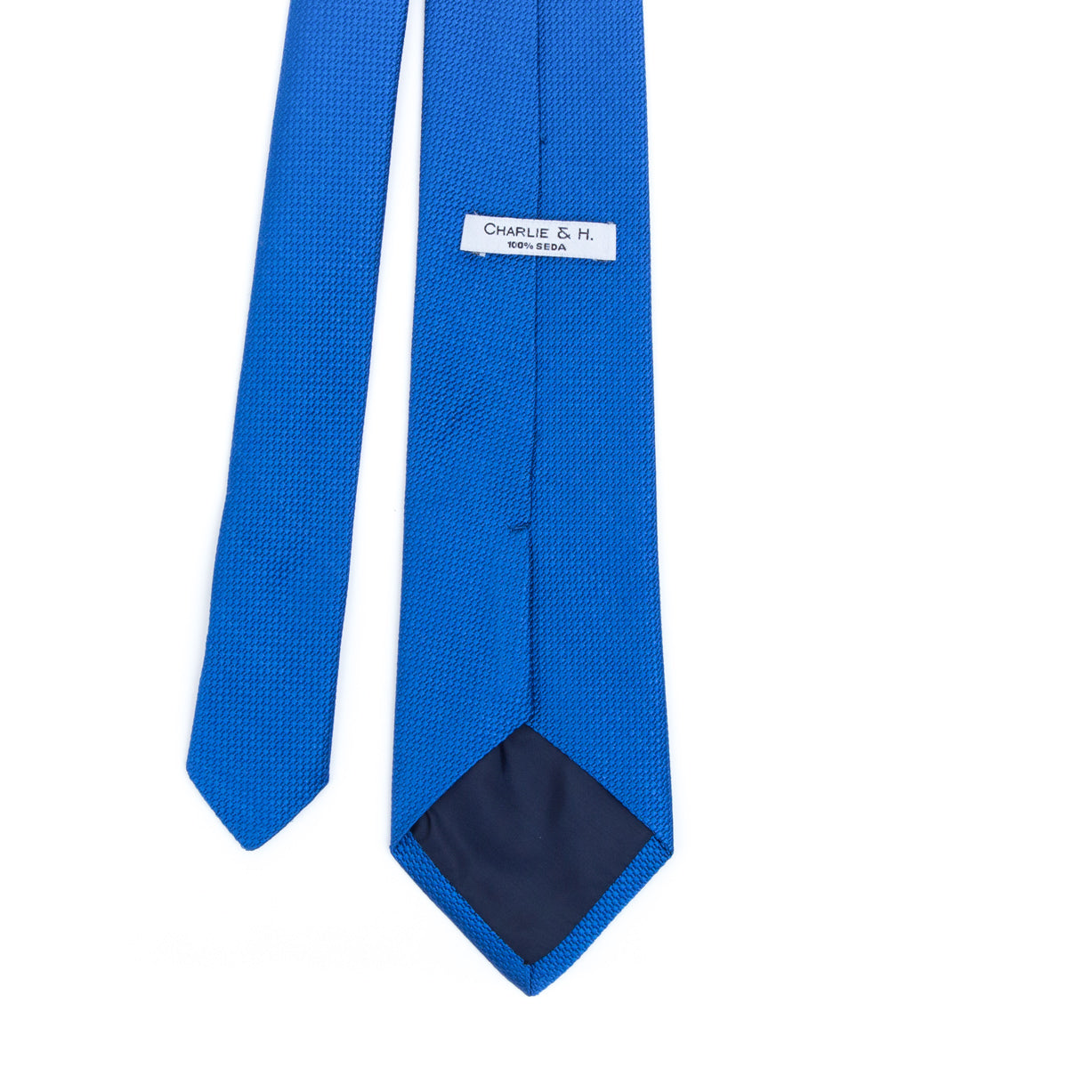 France blue plain tie