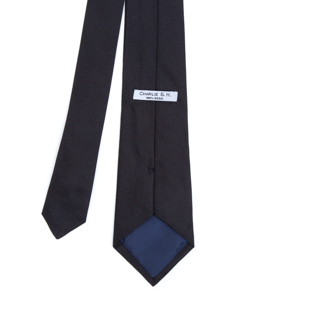 Corbata lisa negra - Charlie and H