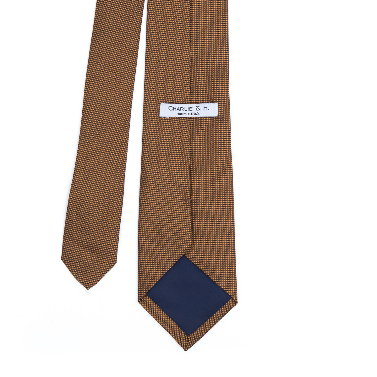 Smooth golden brown tie
