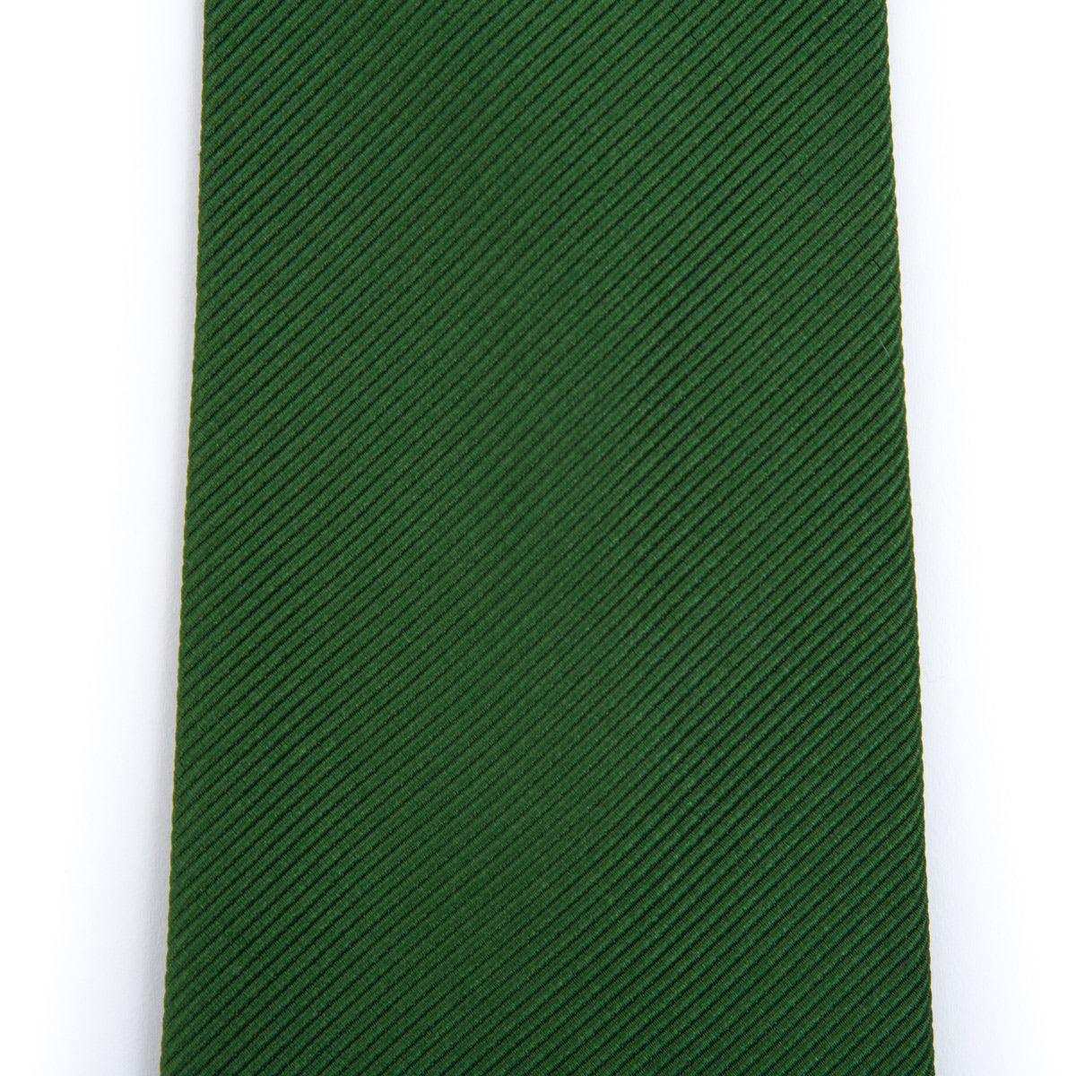Green plain tie