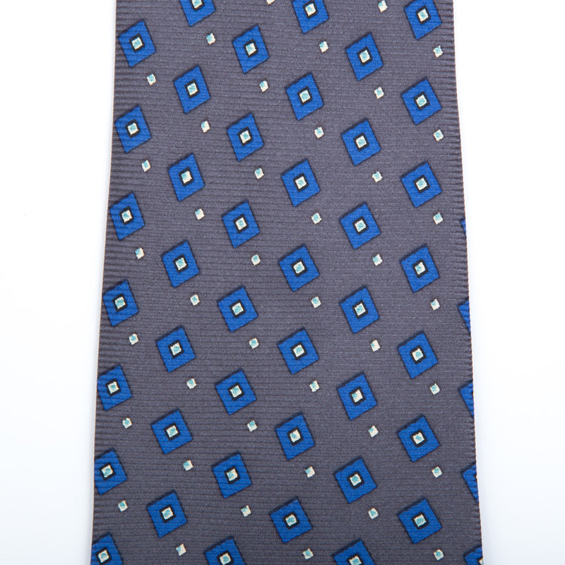 Corbata fantasía geométrica gris - Charlie and H