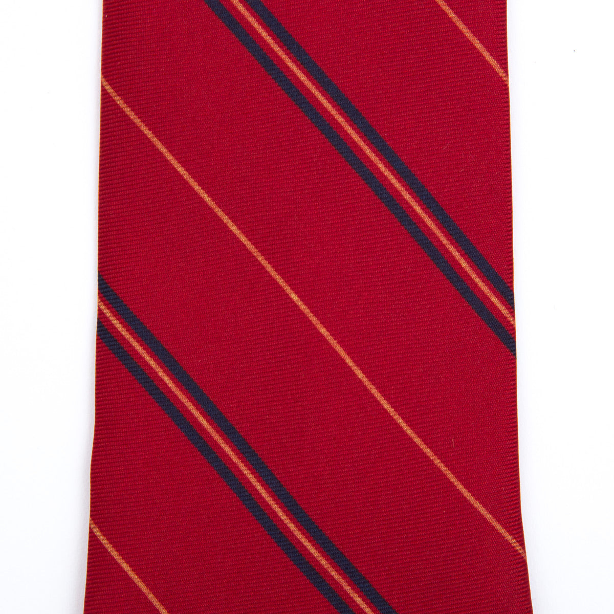 Corbata rayas roja